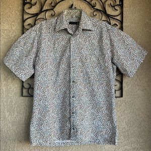 St. Croix button down collared shirt (eye print)